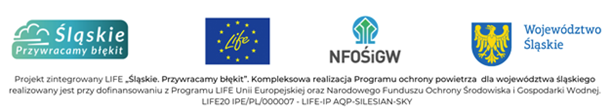 Logotypy partnerów programu ochrony powietrza województwa śląskiego