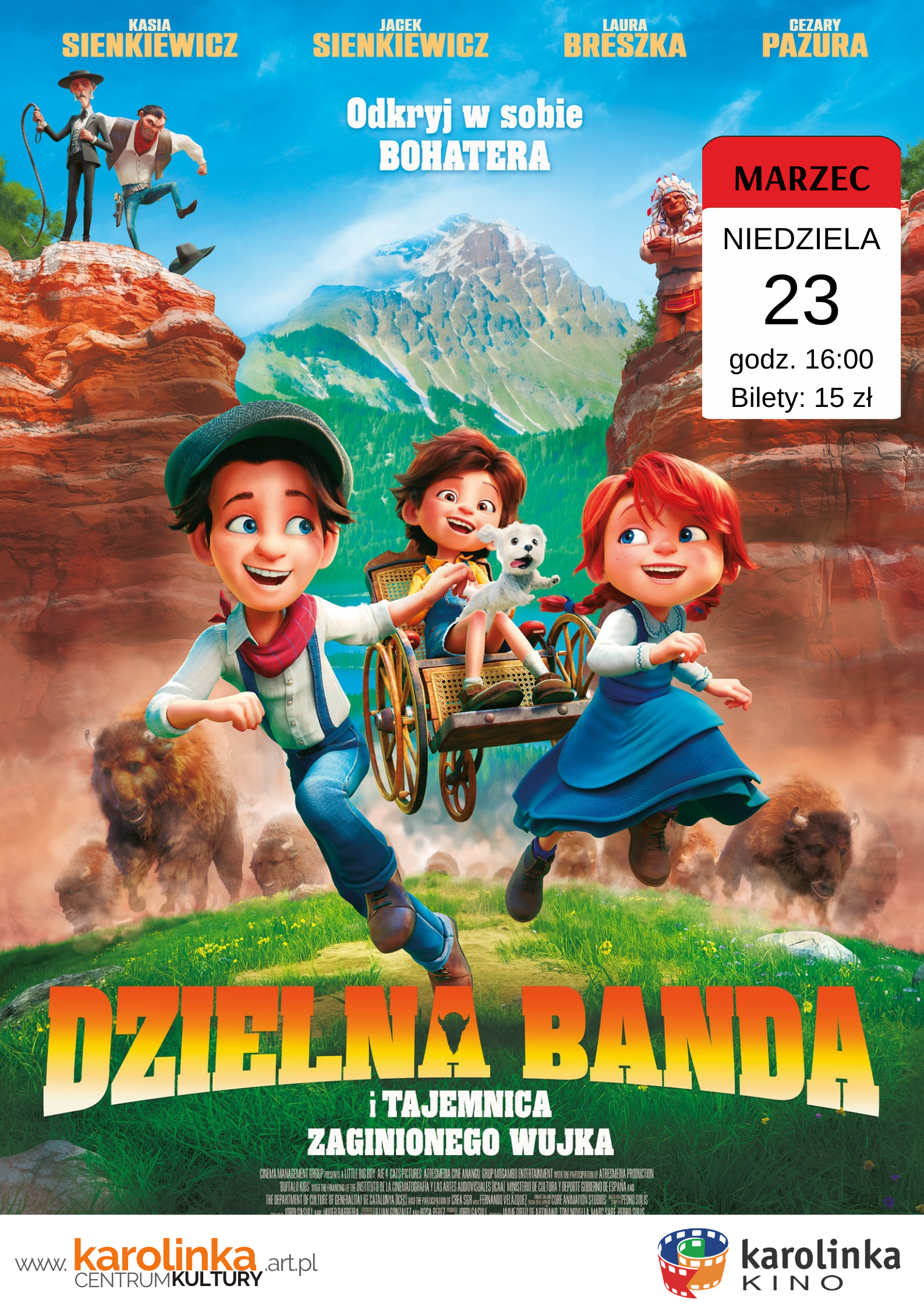 Plakat filmu "Dzielna Banda i tajemnica zaginionego wujka"