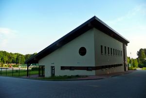 Budynek w Śląskim Ogrodzie Botanicznym