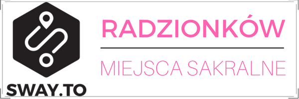 Grafika z napisem Radzionków miejsca sakralne