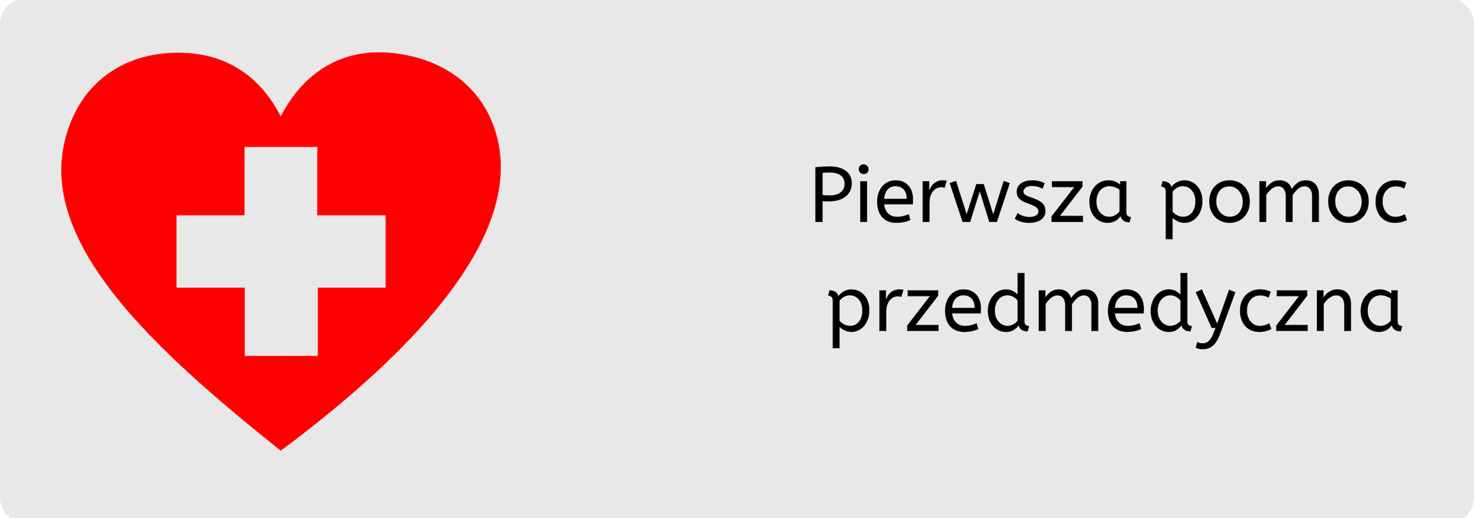 Grafika z napisem pierwsza pomoc przedmedyczna