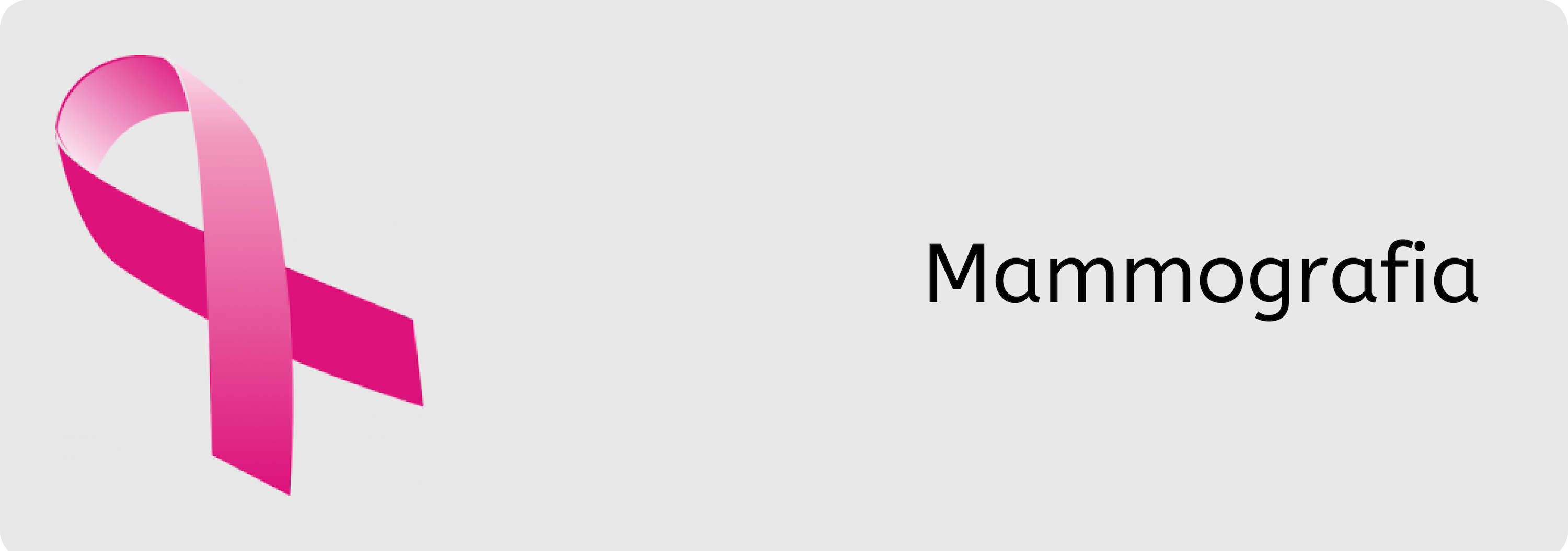 Grafika z napisem mamografia